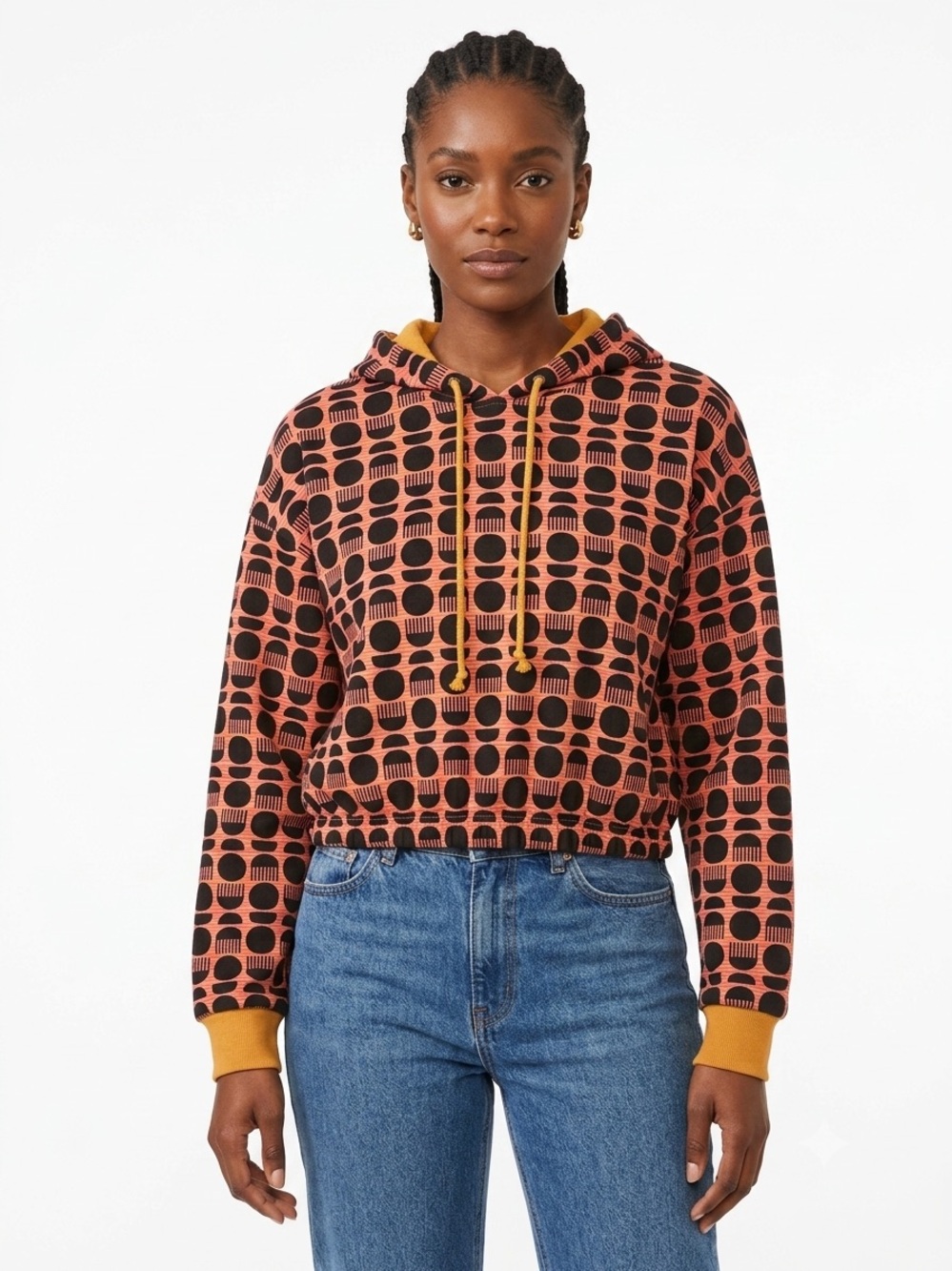 Target Black History Month Geometric Drawstring Hoodie SZ L